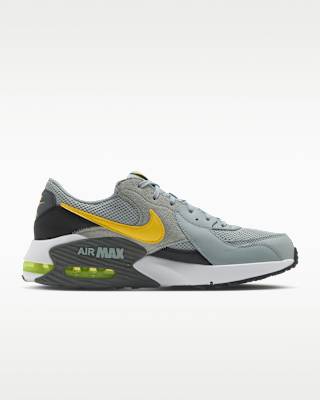 Nike Air Max グレー/イエロー Reviews: Nike Air Max Excee Leather Men's Shoes with Reflective